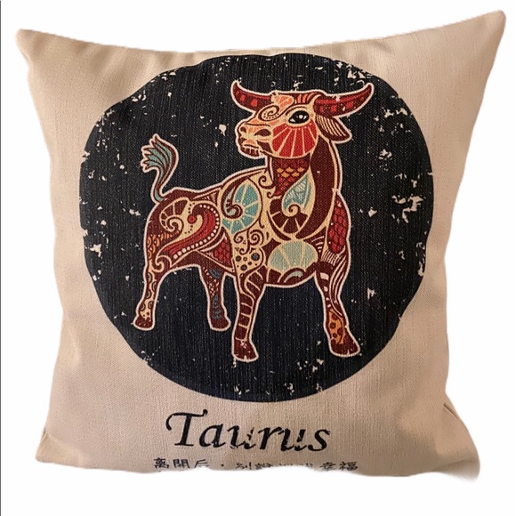 Okie Dokie Fun Other - Sold Out Zodiac Throw Pillow Cover Taurus